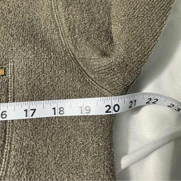 Vintage André Christian 100% Wool Zip Up Sweater Green Size Medium - Picture 10 of 10